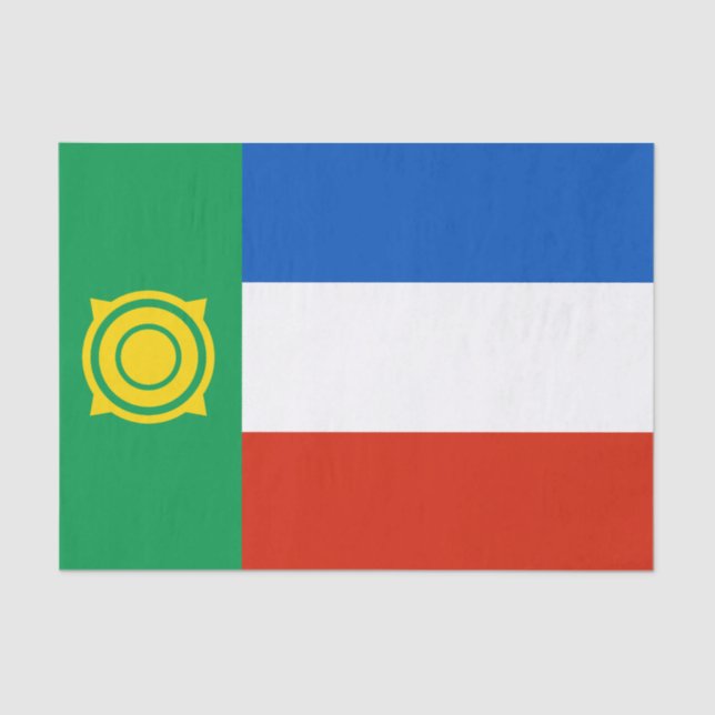 Khakassia Flag Tissue Paper (Front)