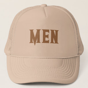 Khaki and Khaki Colour Handsome Boys Men's Men Tex Trucker Hat