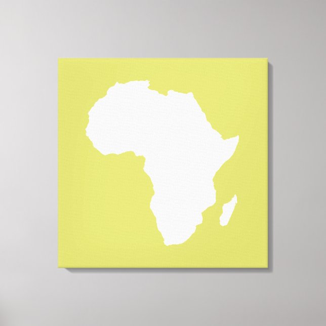 Khaki Audacious Africa Canvas Print (Front)