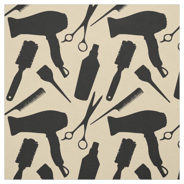 Khaki Beige Stylist Tools Hairstylist Hair Salon Fabric (Swatch)