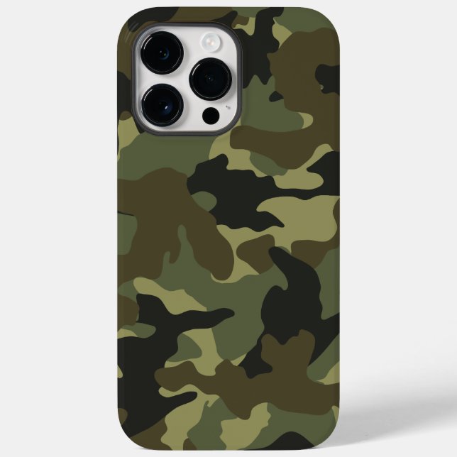 Khaki Camo Military Camouflage Pattern Background Case-Mate iPhone Case (Back)