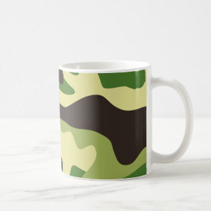 Khaki camouflage pattern coffee mug