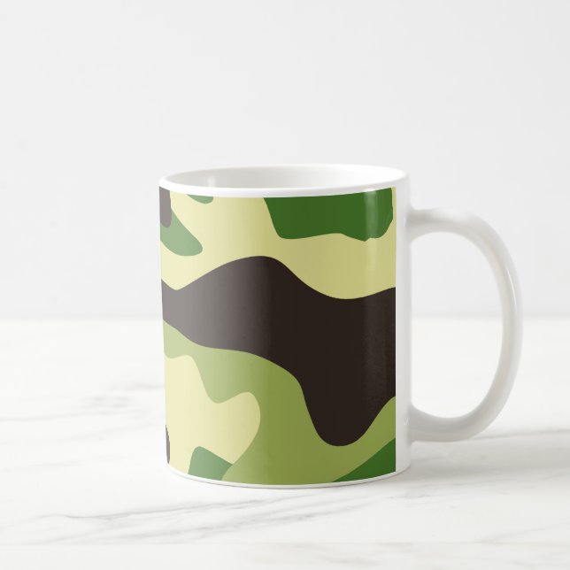 Khaki camouflage pattern coffee mug (Right)