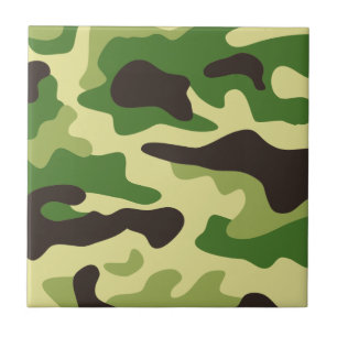 Khaki camouflage pattern tile