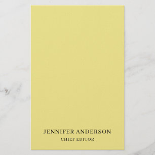 Khaki Color Professional Modern Plain Minimalist Stationery