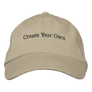 Khaki Custom Caps Handsome Create Your Own text