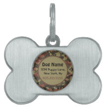 Khaki Green - Brown Camouflage Dog Tag - Customise