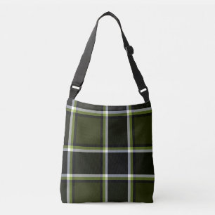 Khaki Military Modern Camouflage Tartan Pattern Crossbody Bag