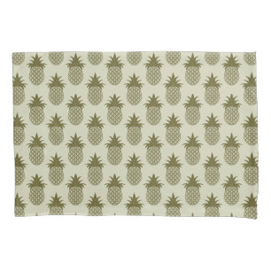 Khaki Pineapple Pattern Pillowcase