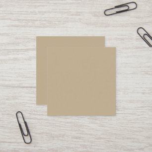 Khaki Square Business Card