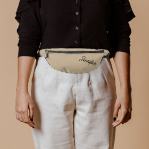 Khaki Stylised Bridesmaid Name Bum Bags