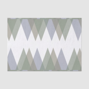 Khaki triangles tissue paper