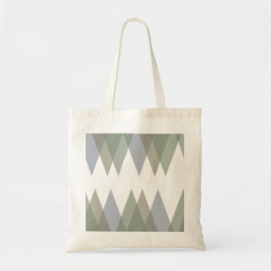 Khaki triangles tote bag