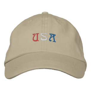 Khaki USA Basic Adjustable Embroidered Hat