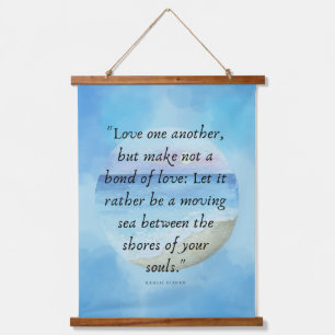 Khalil Gibran Love Quote Wall Art Tapestry
