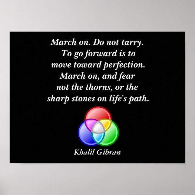 Khalil Gibran quote - art print (Front)
