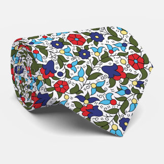 Khalil Hebron Ceramic Falastini Henna Print Tie