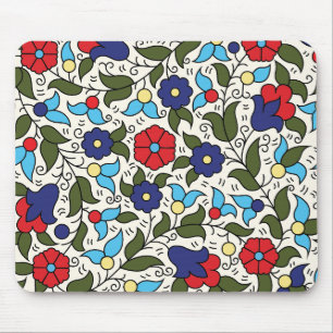 Khalil Hebron Ceramic Middle Eastern Arab Floral Mouse Mat