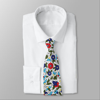 Khalil Hebron Ceramic Middle Eastern Arab Floral Tie