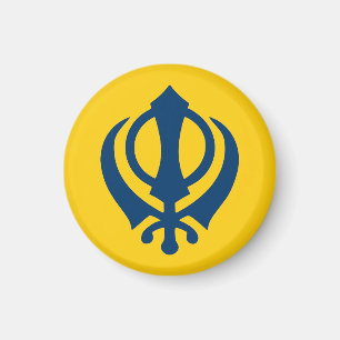 Khalistan flag (proposed) magnet