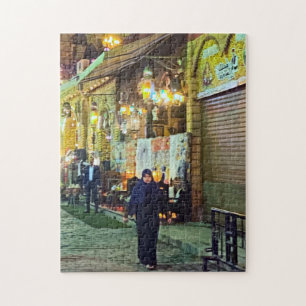 Khan el Khalili Bazaar Woman Jigsaw Puzzle