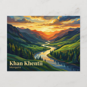 Khan Khentii Strictly Protected Area Mongolia Postcard