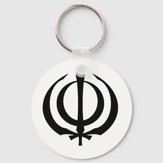 Khanda-B Key Ring (Front)