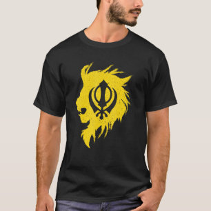 Khanda Lion Kaur  Punjabi  Sikhism Sikh T-Shirt