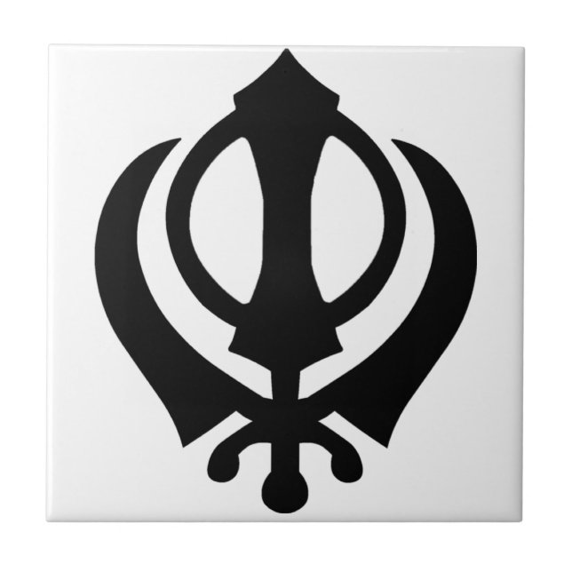 Khanda Sikh Symbol Tile (Front)