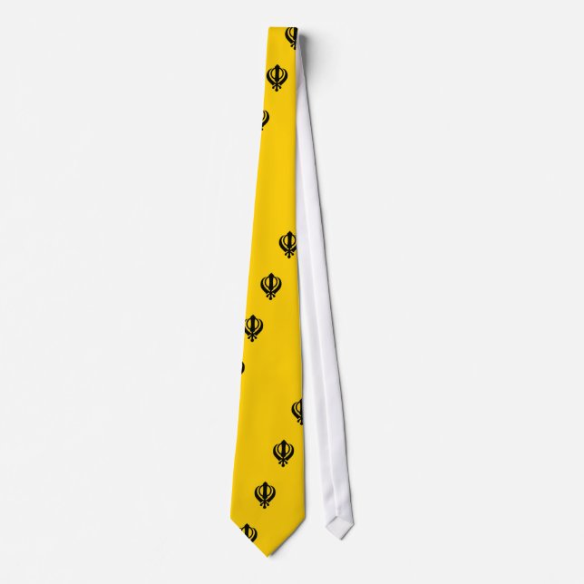 Khanda Sikhism Tie (Front)