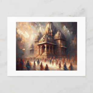 Khanjuraho Temple India, Postcard