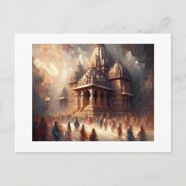 Khanjuraho Temple India,  Postcard (Front)