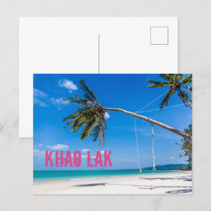 Khao Lak Phang-Nga Thailand Beach Panorama Holiday Postcard
