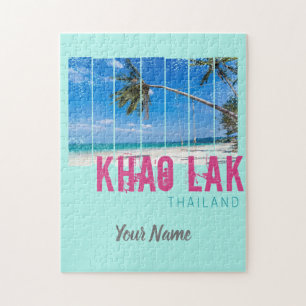 Khao Lak Phang-Nga Thailand Vintage Beach Souvenir Jigsaw Puzzle