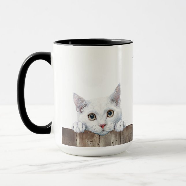 Khao Manee Cat Mug (Left)