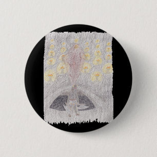 Khaos Crystal 6 Cm Round Badge