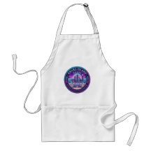 Kharg Island Homes Iran Vaporwave Apron