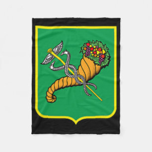 Kharkiv City Flag Ukraine Ukrainian Pride Fleece Blanket
