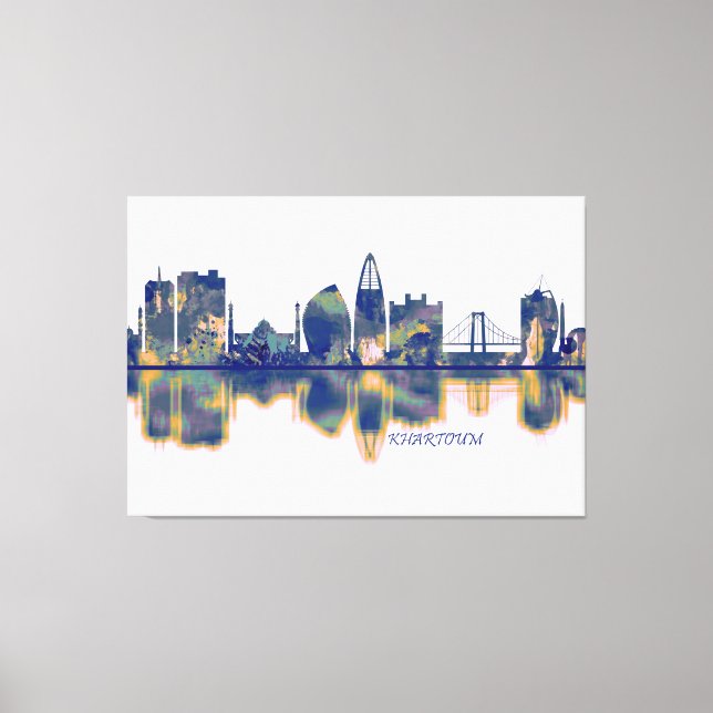 Khartoum Skyline Canvas Print (Front)