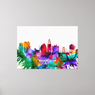Khartoum Skyline Canvas Print
