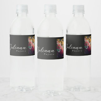 Khem Collection Water Bottle Label Set | Custom 8"
