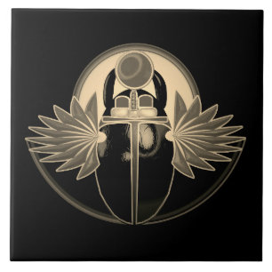 Kherpi God of the Rising Sun,Ancient Egypt Tile