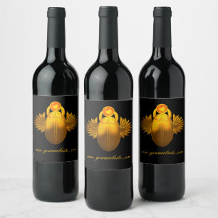 Kherpi God of the Rising Sun,personalised Wine Label