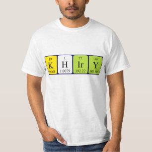 Khiry periodic table name shirt