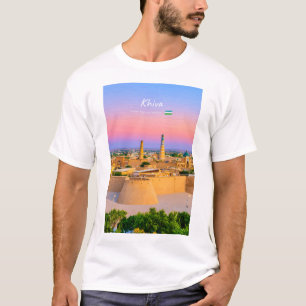 Khiva, Uzbekistan - Ancient Fortress Skyline T-Shirt