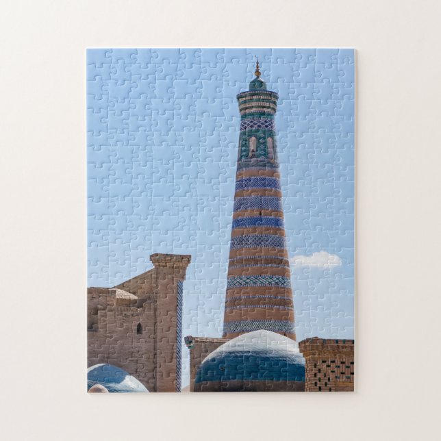 Khiva, Uzbekistan - Islam Khodja Minaret Jigsaw Puzzle (Vertical)