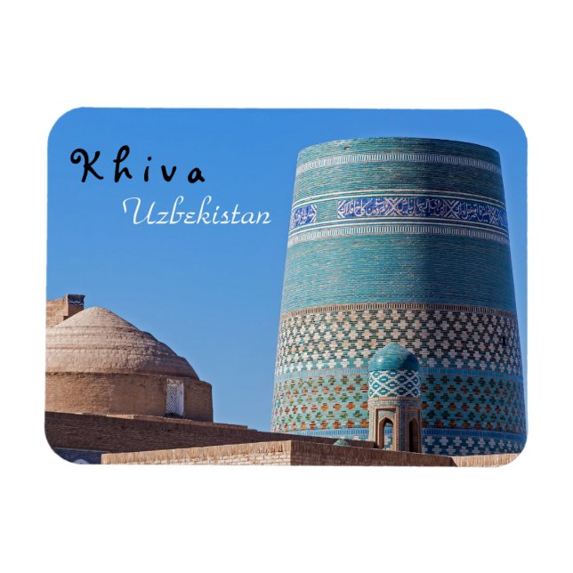Khiva, Uzbekistan - Islam Khodja Minaret Magnet (Horizontal)