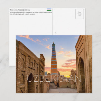 Khiva, Uzbekistan Travel Postcard