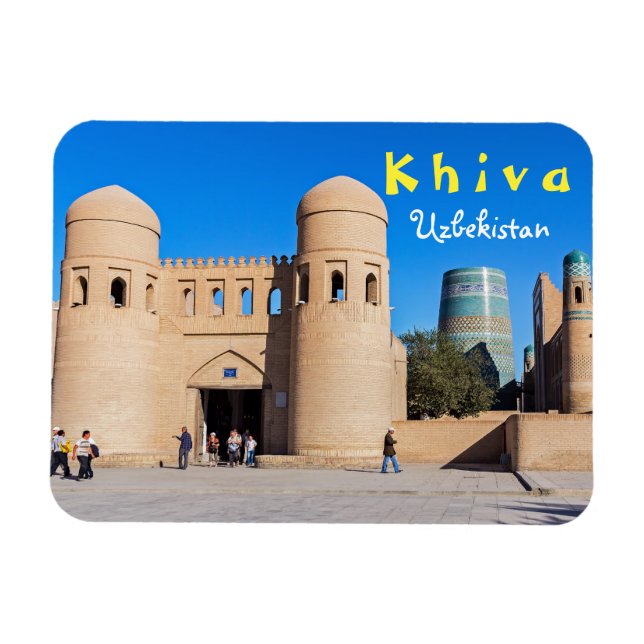 Khiva, Uzbekistan - Twin-turreted Gate Magnet (Horizontal)