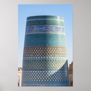 Khiva, Uzbekistan - Unfinished Kalta Minor Minaret Poster